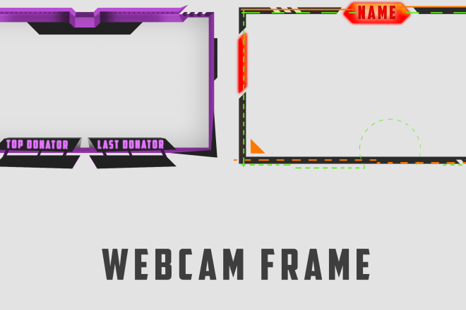 I will design you a webcam frame in multiple colors for streaming