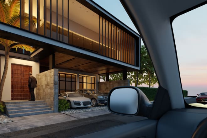 I will design your exterior place, in 3ds max