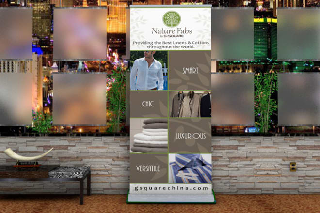 I will design your next tradeshow banner stand
