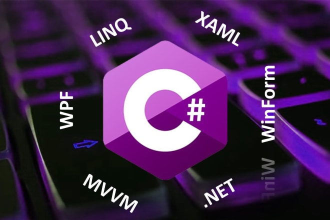 I will develop desktop applications, wpf and winform, using c sharp