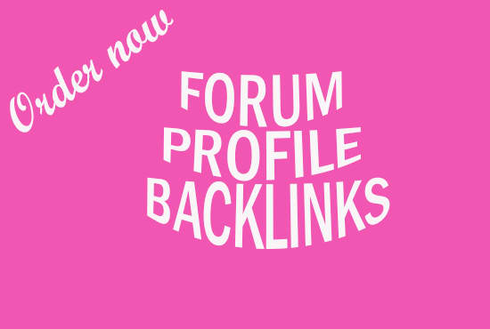 I will do 500 forum profile backlinks