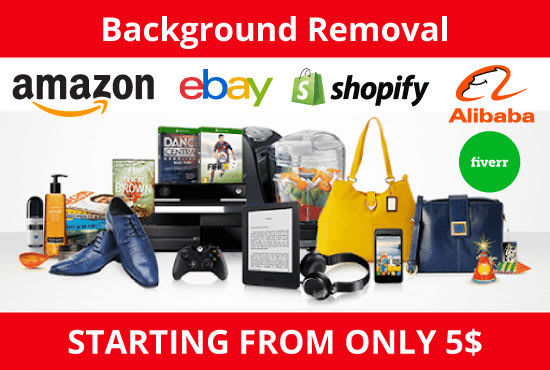 I will do amazon ebay shopify alibaba product background removal