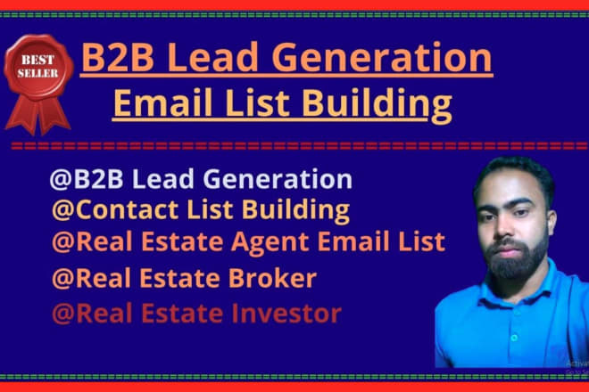 I will do b2b lead generation and web research email list building
