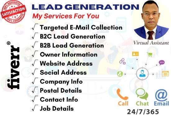 I will do b2b lead generation for developing your business in a short period