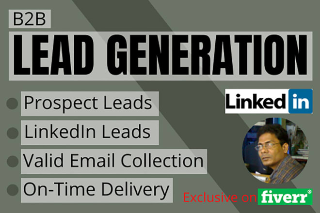 I will do b2b leads generation in any category for USA