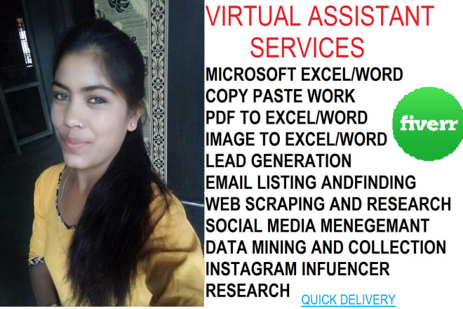 I will do best data entry, excel, copy paste virtual assistant work