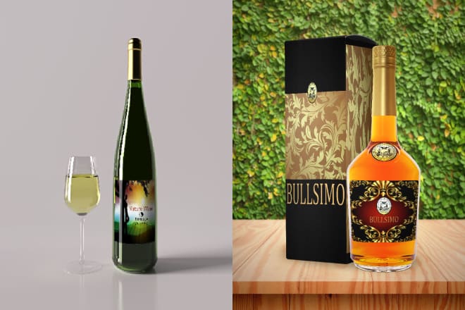 I will do bottle label, package and plate design for you in 4 hours