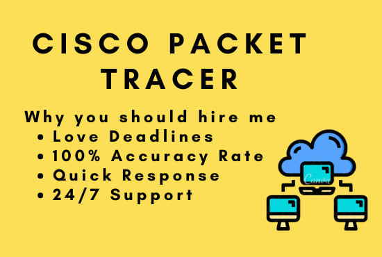 I will do cisco networking task in cisco packet tracer