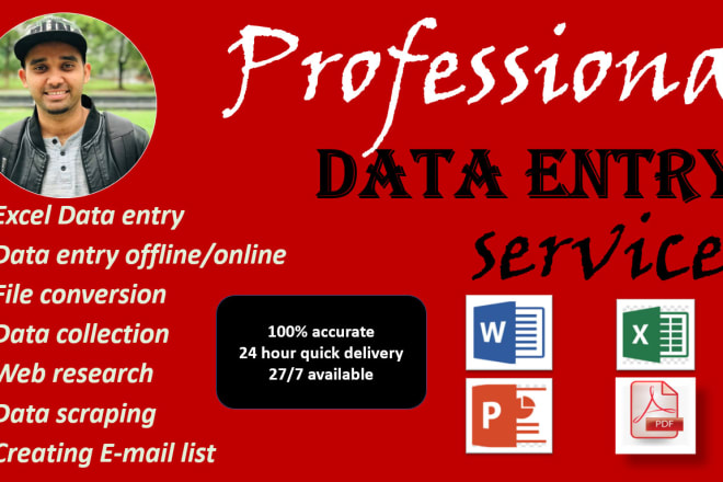 I will do data entry, web research, copy paste, powerpoint