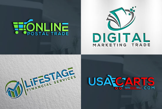I will do financial accounting online market and consulting logo