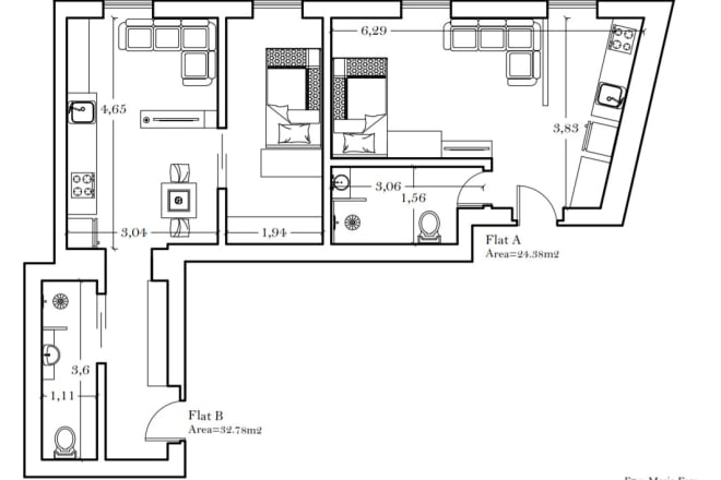 I will do floor plan drawing in autocad 2d and optional in 3d