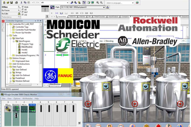 I will do industrial plc and hmi programming of any make or model