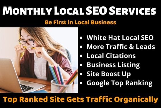 I will do local SEO to get traffic, leads, rank for local business