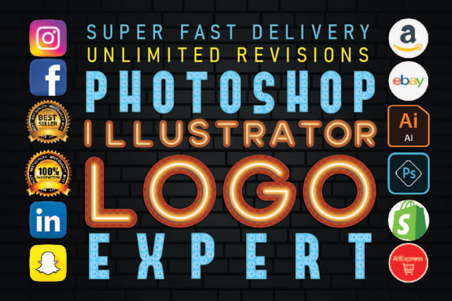 I will do logo editing and photoshop editing quickly