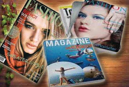 I will do magazine cover, layout, magazine ad, magazine design