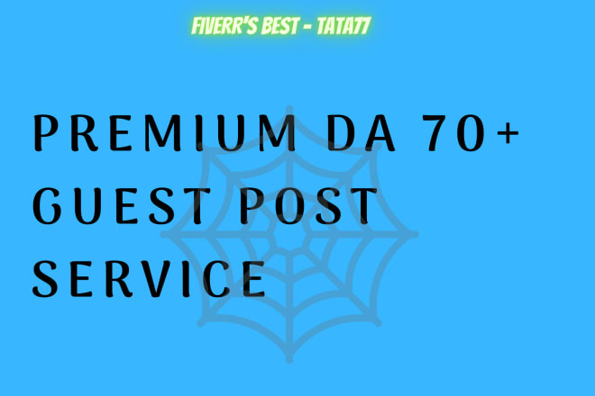 I will do permanent da 90 70 premium quality guest posts