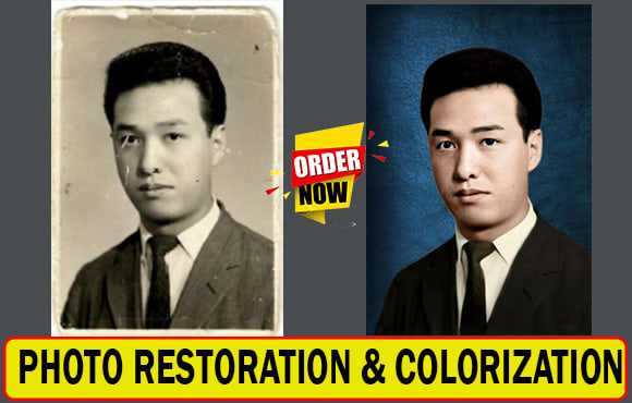 I will do photo restoration, repair, coloring damaged images