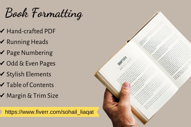 I will do print book formatting for KDP paperback and ingramspark hardcover