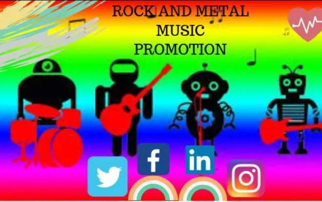 I will do professional rock metal music promotion