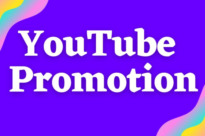 I will do seo services for youtube video promotion