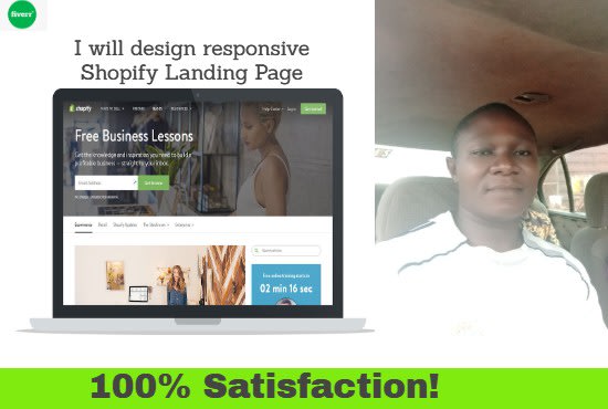 I will do shopify landing page design using getresponse, samcart, thrivecart