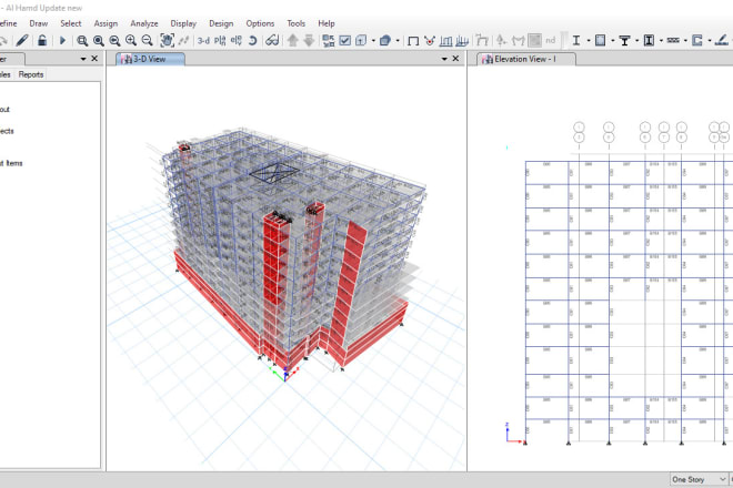 I will do structure analysis and design of the building