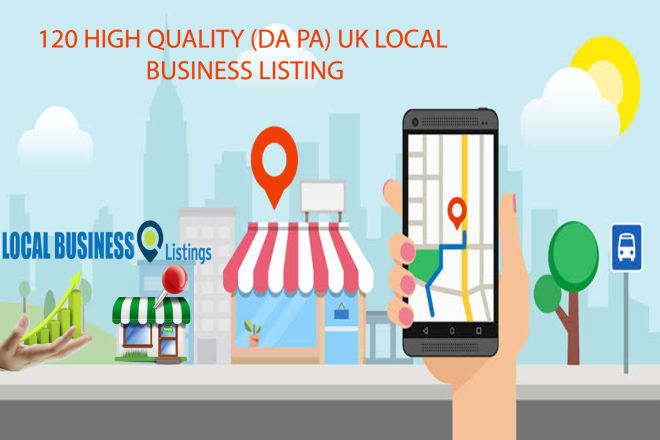 I will do UK business listing with high da and pa sites