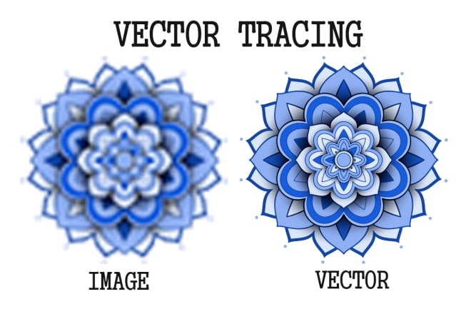 I will do vector tracing logo, vector art, portrait image in 7 hrs