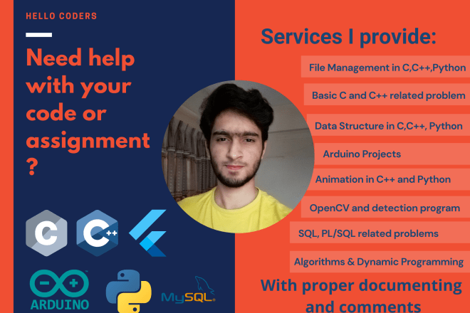 I will do your c, cpp and python assignment, programs and projects
