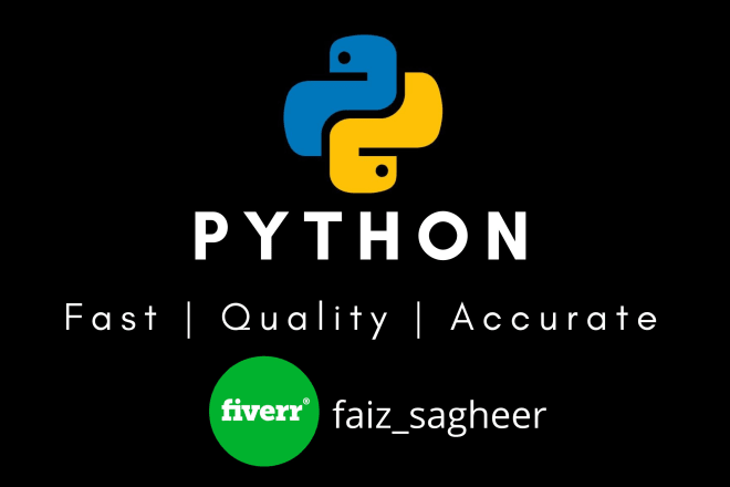 I will do your python 3 projects