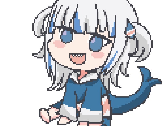 I will draw chibi anime characters in a pixel art in 1 day