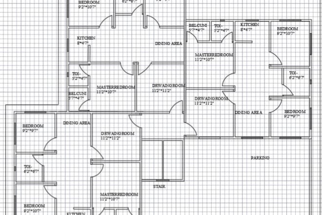 I will draw floor plan,farming,construction plan, in autocad