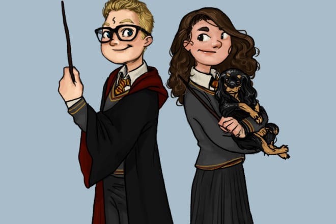 I will draw you as a harry potter character