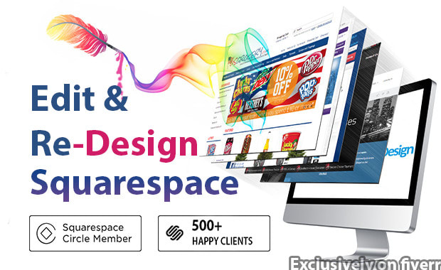 I will edit and redesign your squarespace website