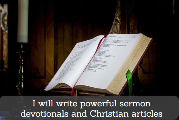 I will ghostwrite christian books, ebooks and devotional
