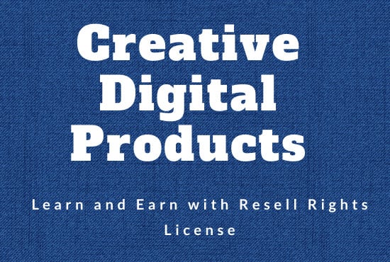 I will give you bundle of resell rights digital products