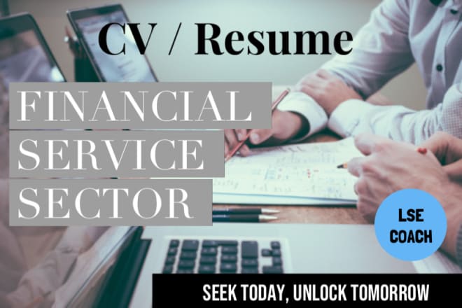 I will help you perfect your CV, investment banking, fund analyst, trading, graduate