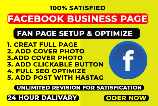 I will imressive official facebook business or fan page creation