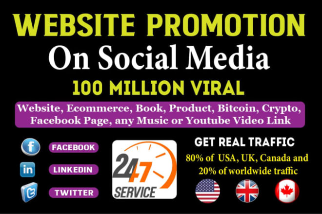 I will invite and promote your website to get unlimited organic visitors