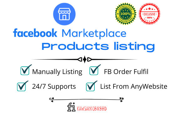I will list your products on facebook marketplace