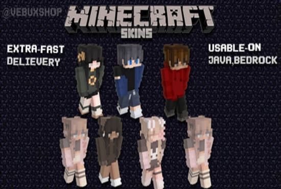 I will make you a minecraft skin in just 1 day