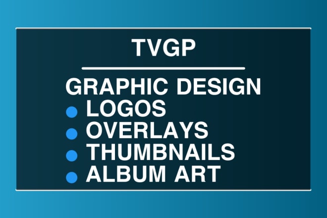 I will make you a simple logo, overlay, album art, thumbnail