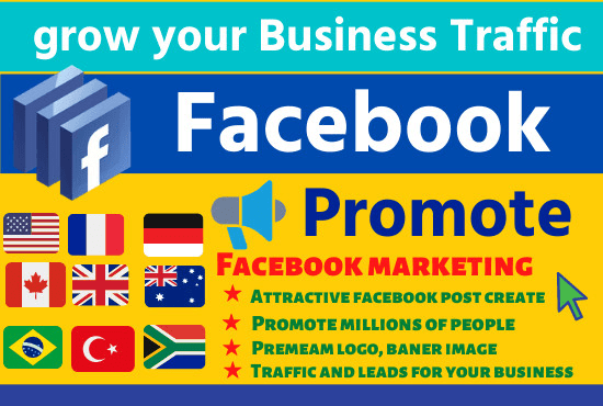 I will organic facebook promotion and bring real targeted traffic