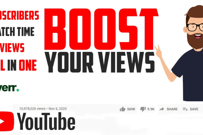 I will organic youtube promotion to boost your views