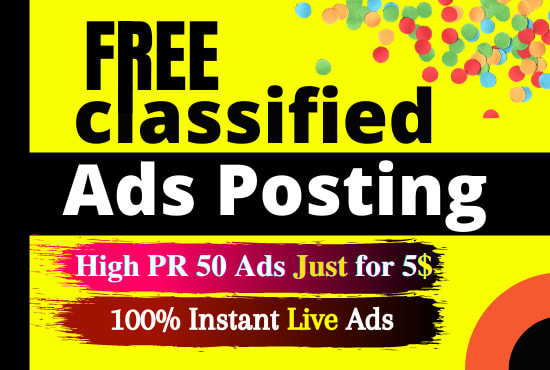 I will post your ads on top rank classified ads posting site in USA