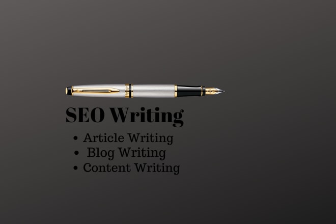 I will provide article writing services for websites and blogs