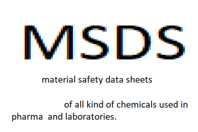 I will provide msds material safety data sheets