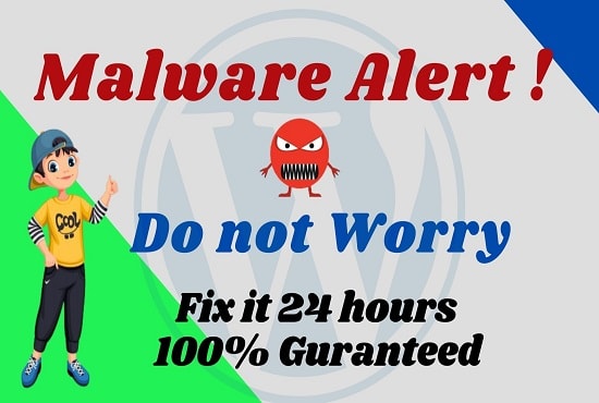 I will recover hacked wordpress website, clean malware, make secure