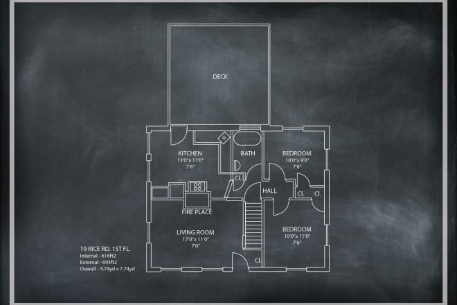 I will redraw floor plan for real estate agent