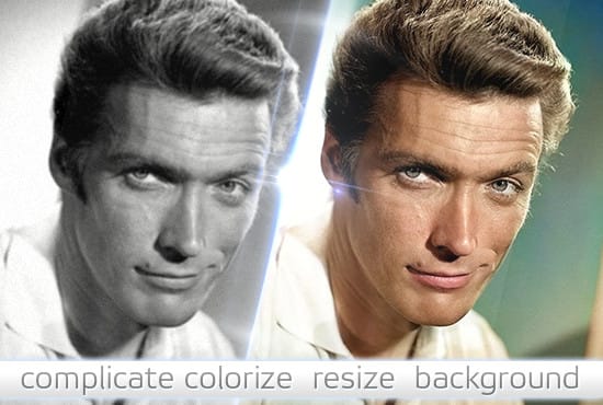 I will restore, repair, resize, colorize, recolor edit your image or photo